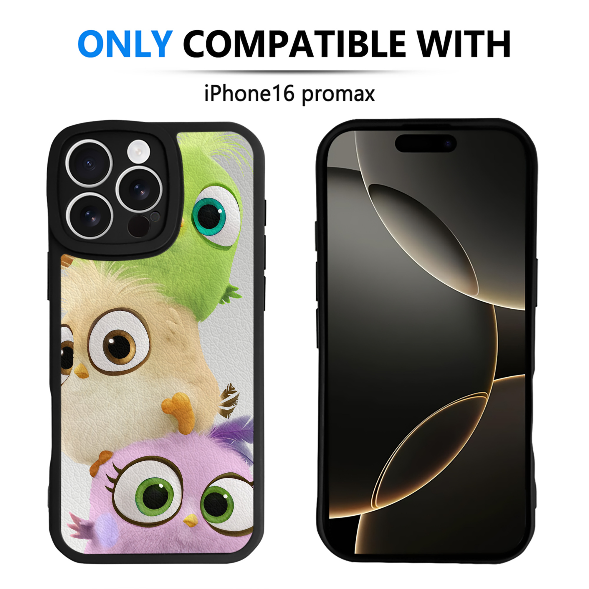 （画像用） Angry Birds アングリーバード 【iPhone 16シリーズ対応】シリコンスマホケース（レザー調） 材質：シリコン
